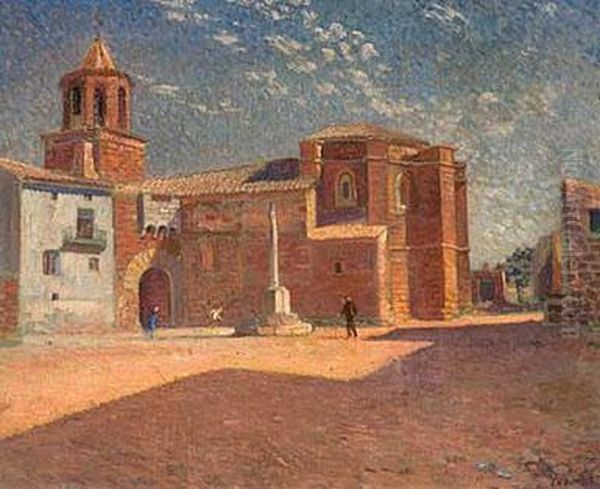 Iglesia De Prades Oil Painting by Ivo Pascual Rodes