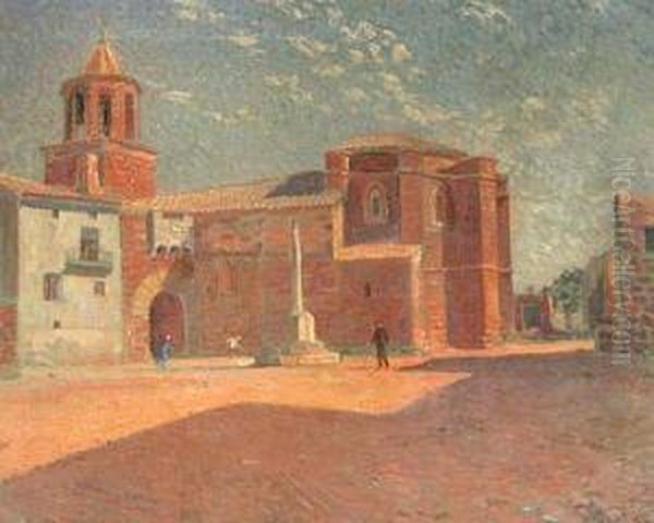 Iglesia De Prades Oil Painting by Ivo Pascual Rodes