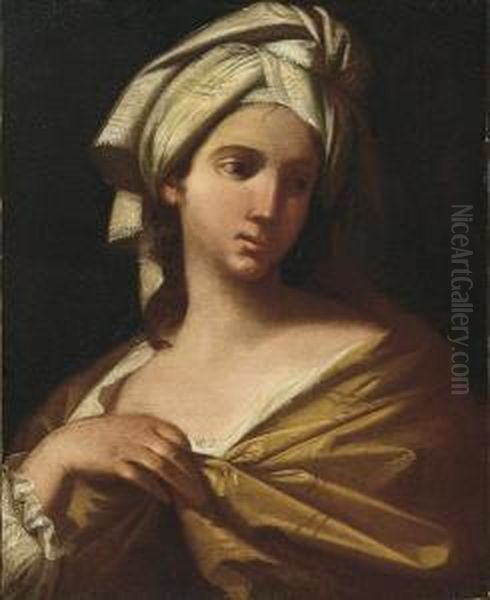 Giovinetta Con Turbante Oil Painting by Lorenzo Pasinelli