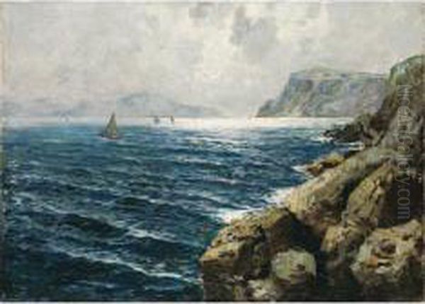 Marina Ligure Oil Painting by Lazzaro Pasini