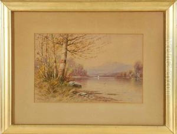 Mount Chocorua, New Hampshire With River And Birches by William Frederick Paskell