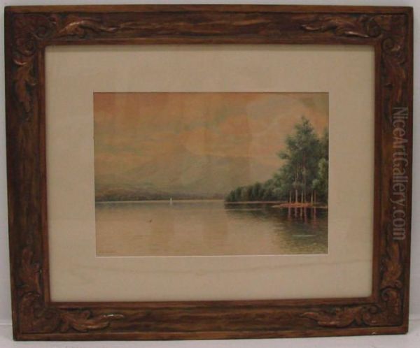 View Of Lake Chicora With Mt. Chicora In The Distance by William Frederick Paskell