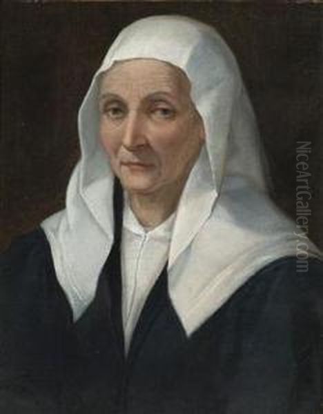 Bildnis Eineralten Frau Oil Painting by Bartolomeo Passarotti