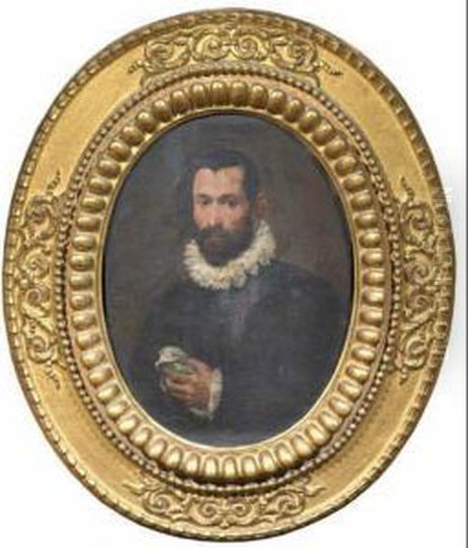 Ritratto Di Gentiluomo In Abito Nero E Gorgiera Oil Painting by Bartolomeo Passarotti