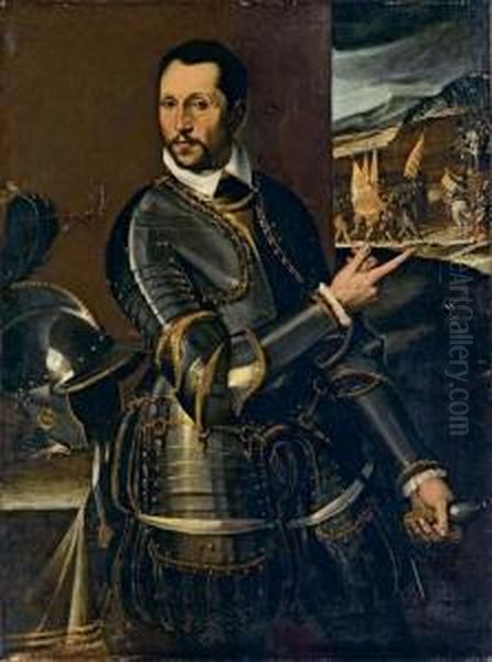 Ritratto Di Condottiero Oil Painting by Bartolomeo Passarotti