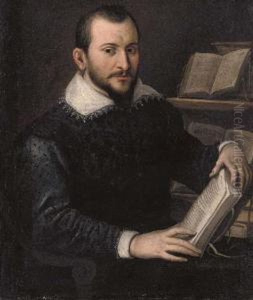 Portrait Of A Scholar Oil Painting by Bartolomeo Passarotti