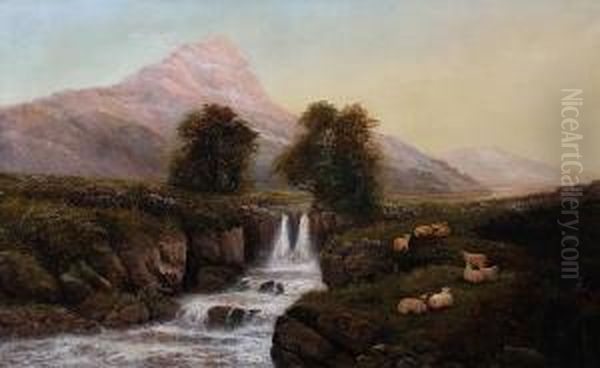 Langdale Valley, Cumerland Oil Painting by Charles Henry Passey