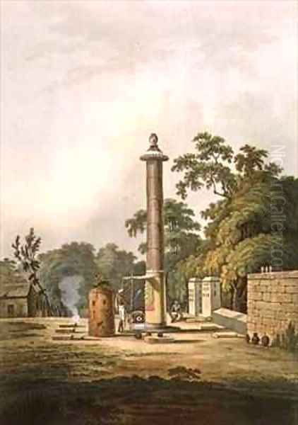 A Hindoo Place of Worship Oil Painting by Thomas Daniell