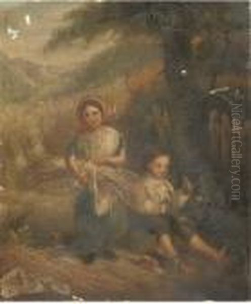 Children Of The Corn Oil Painting by Charles Henry Passey