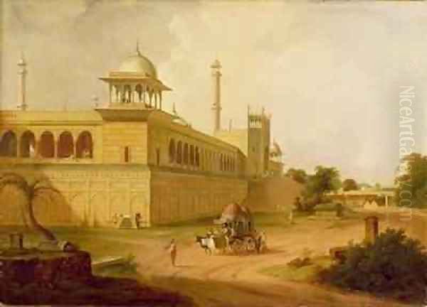 Jami Masjid Delhi Oil Painting by Thomas Daniell