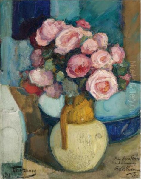 Roses Oil Painting by Leonid Ossipovich Pasternak