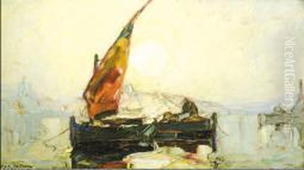 Voile Rouge Oil Painting by Louis Pastour