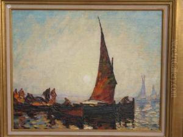 Voile Rouge Oil Painting by Louis Pastour