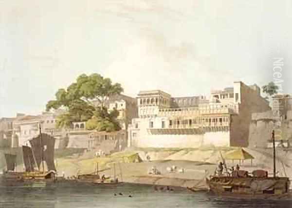 Part of the City of Patna on the River Ganges Oil Painting by Thomas Daniell