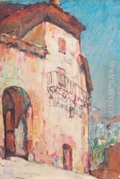 Le Village Oil Painting by Louis Pastour