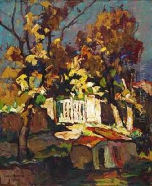 Automne A Cannes Oil Painting by Louis Pastour