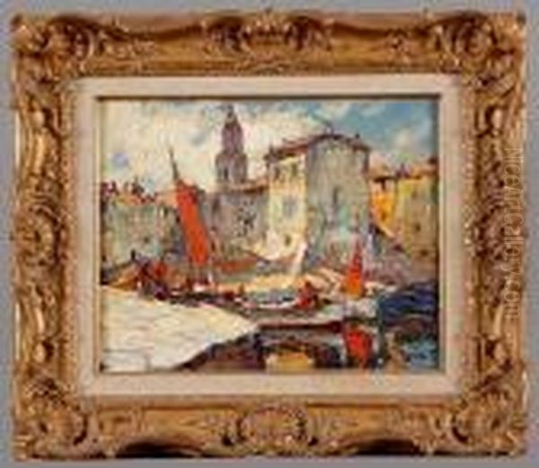 saint-tropez Oil Painting by Louis Pastour