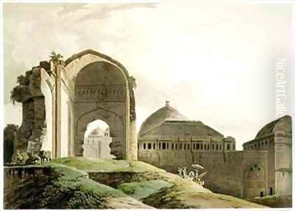 Ruins of the Palace Madura Oil Painting by Thomas Daniell