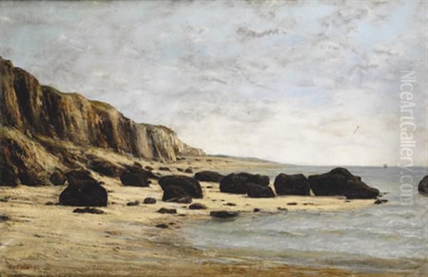 Plage Normande Oil Painting by Cherubino Pata