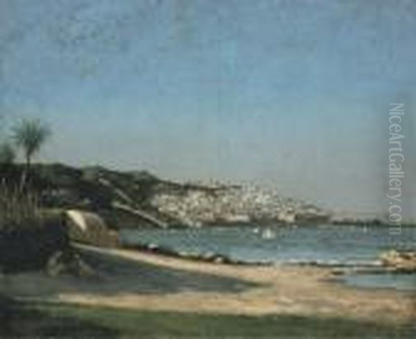 Vue De La Baie D'alger Oil Painting by Cherubino Pata