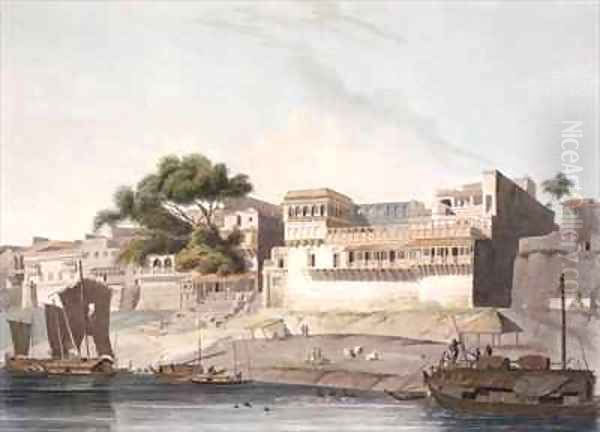 Part of the City of Patna on the River Ganges 2 Oil Painting by Thomas Daniell