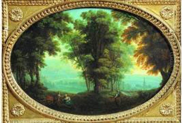 Paysage Pastoral Oil Painting by Pierre-Antoine Patel