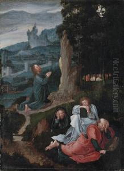 The Agony In The Garden Oil Painting by Joachim Patenir