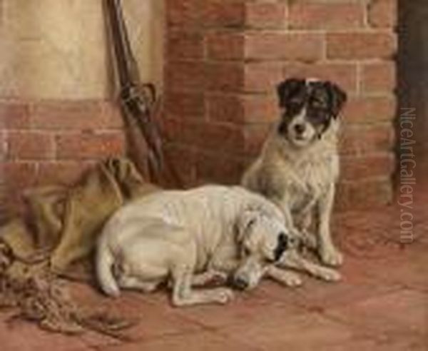 The Gamekeeper's Companions Oil Painting by Frank Paton