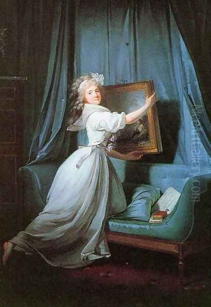 Mademoiselle Rosalie Duthé 1792 Oil Painting by Henri Pierre Danloux