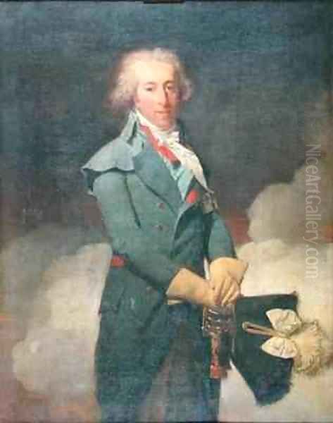 Louis Henri Joseph de Bourbon 1756-1830 9th Prince of Bourbon Oil Painting by Henri Pierre Danloux