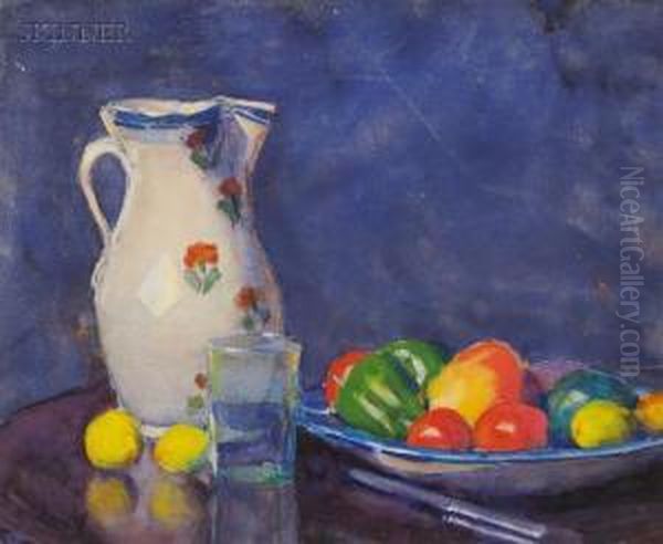 Still Life With Pitcher Oil Painting by Margaret Jordan Patterson