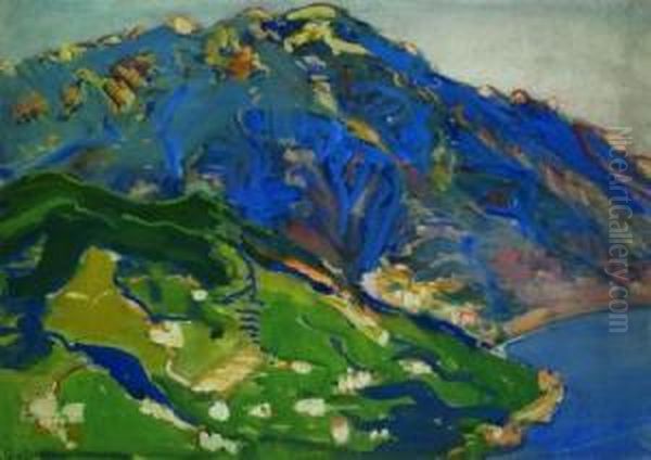 Mountain View Oil Painting by Margaret Jordan Patterson