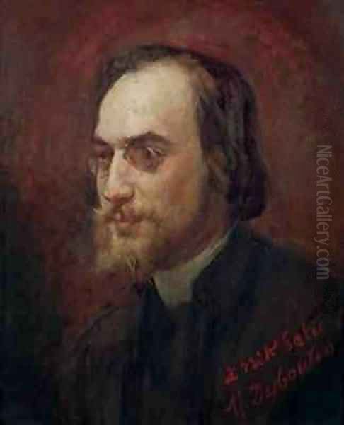 Erik Satie 1866-1925 Oil Painting by Marcellin Desboutin