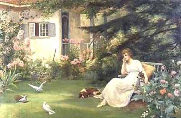 The Garden of Dreams Oil Painting by Delapoer Downing