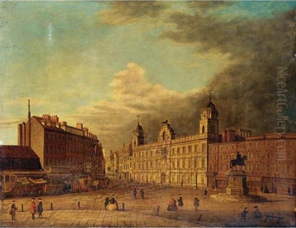 View Of Northumberland House Oil Painting by John Paul