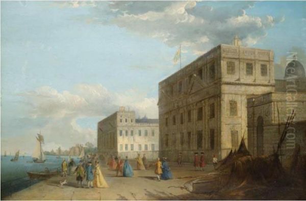 View Of Greenwich Hospital Oil Painting by Joseph Paul