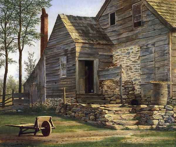 Long Island Homestead Oil Painting by William Davis