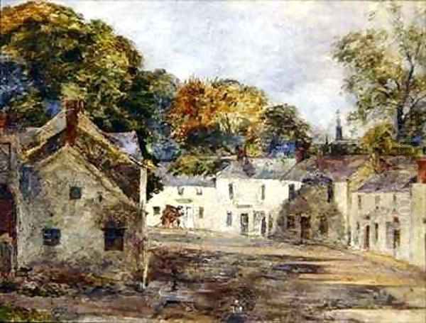 A View of Leixlip Oil Painting by William Davis