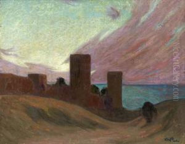 Nordergravar, Visby Oil Painting by Georg Pauli