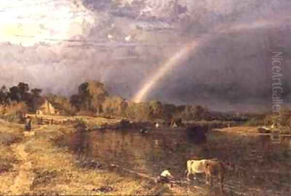 The Rainbow Oil Painting by Henry Thomas Dawson