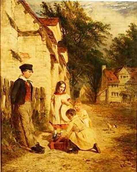 The Bird Trap Oil Painting by Henry Thomas Dawson