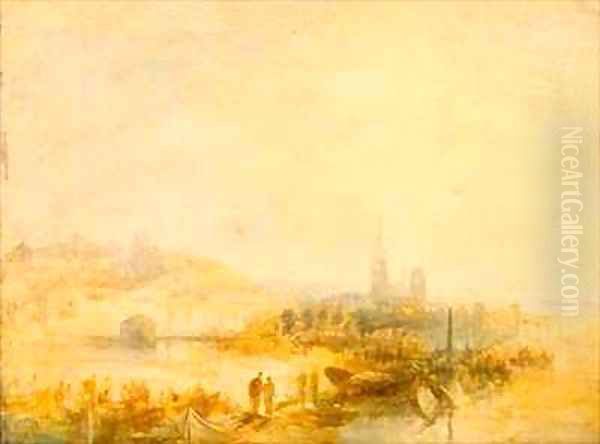 A Study of Rouen Oil Painting by Henry Thomas Dawson