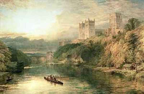 Durham Cathedral Oil Painting by Henry Thomas Dawson