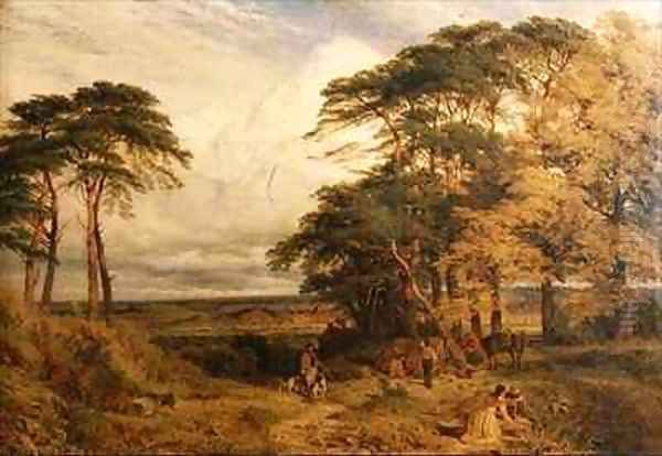 Nottingham from Wilford Hills Oil Painting by Henry Thomas Dawson