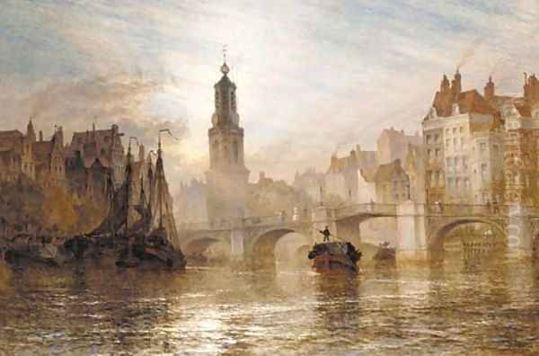 Amsterdam Oil Painting by Henry Thomas Dawson