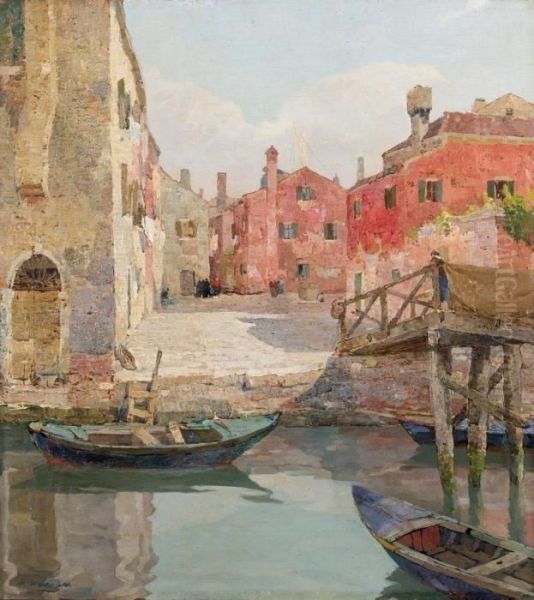 Chioggia Oil Painting by Angelo Pavan