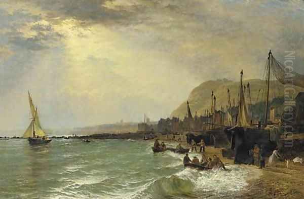 Hastings Oil Painting by Henry Thomas Dawson