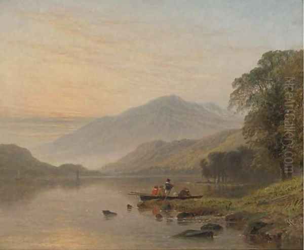 Ullswater Oil Painting by Henry Thomas Dawson