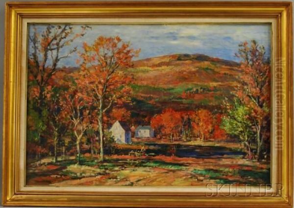 Fall Landscape Oil Painting by Vladimir Pavlosky