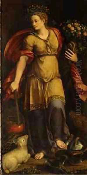 Peace Oil Painting by Battista Dossi